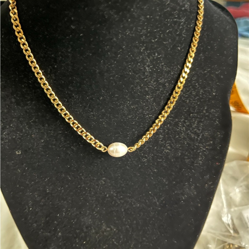 18k gold plated necklace